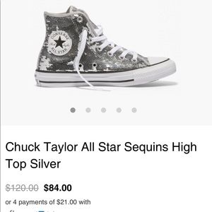 Converse sequin high tops